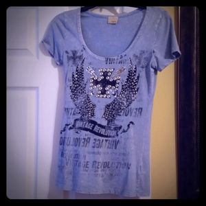 SOLD light blue Daytrip tee from The Buckle